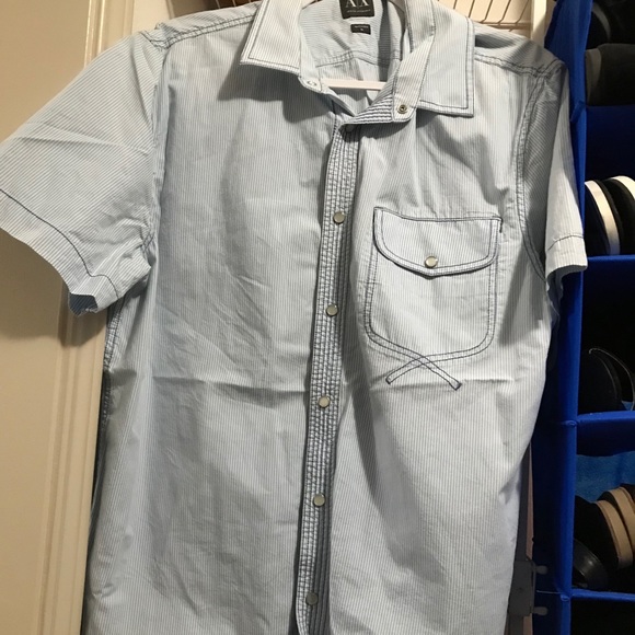 Men’s AX Casual, short -sleeve button down shirt - Picture 2 of 2